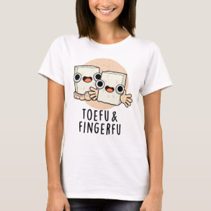 T-shirt Toefu Fingerfu Amusant Nourriture Pun de tofu