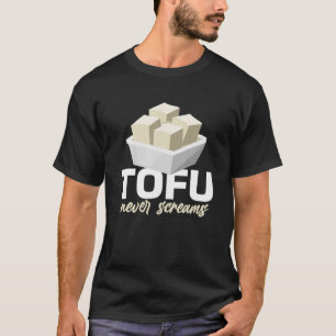 T-shirt Tofu Jamais Cri Drôle Vegan Diet Lover Alimentatio