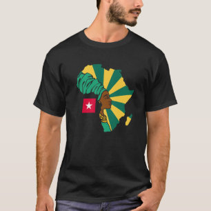 T-shirt Togo Drapeau Togolais Afrique Carte Patrimoine Eth