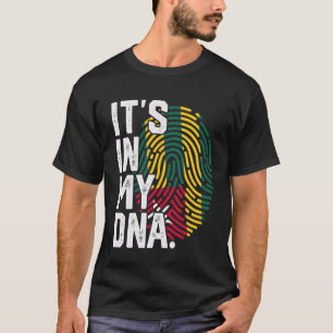 T-shirt Togo Racines Graphique d'empreinte digitale du dra