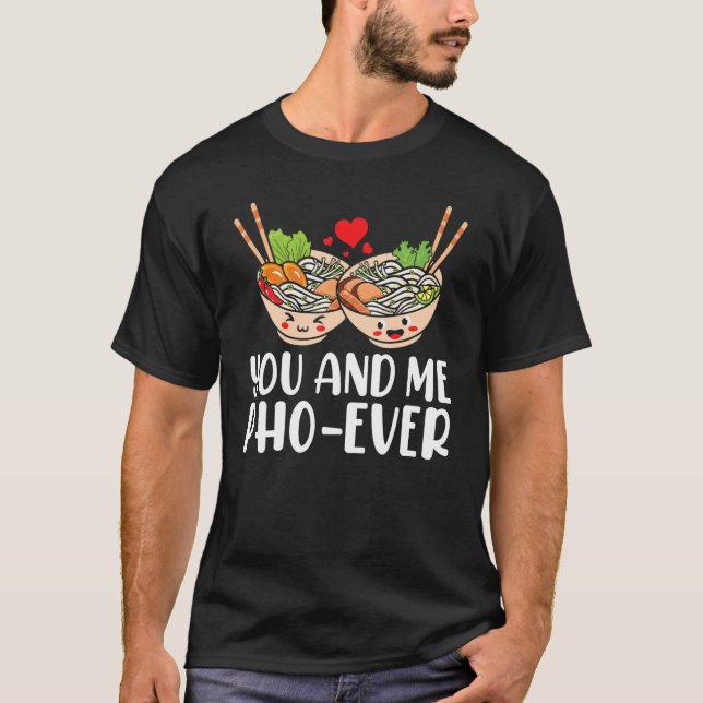 T-shirt Toi Et Moi, Photos De Nouilles De Riz Vietnamienne (Devant)