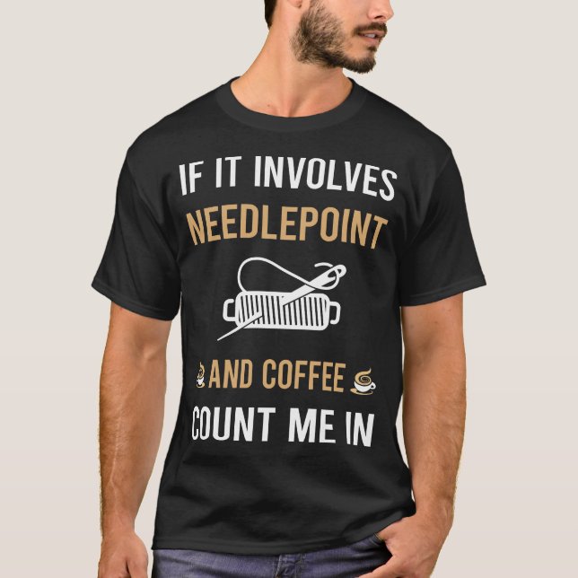 T-shirt Toile De Café Et De Point D'Aiguille (Devant)