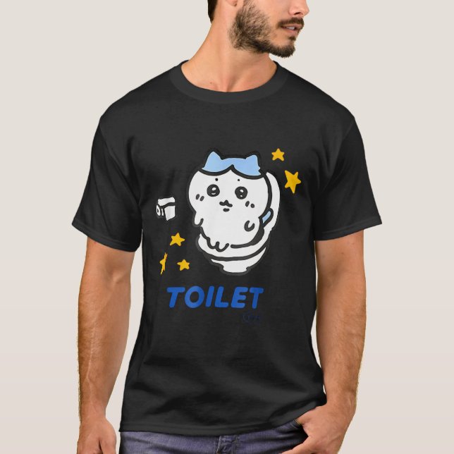 T-shirt Toilet Time Chikawa Meme Funny Tee  (Devant)