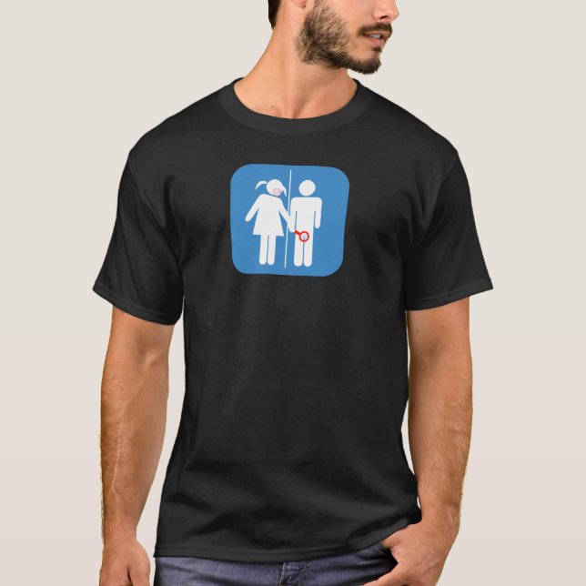 T-shirt Toilette Betty - "petit Dick " (Devant)
