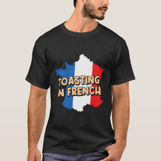 T-shirt Toilette En Pain Français Pâtisseries Foodie Nourr