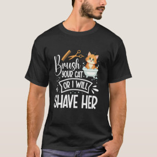 T-shirt Toiletteur pour animaux Toiletteur pour chats Styl