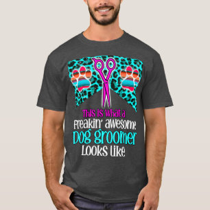 T-shirt Toiletteur pour chiens vie animal de compagnie cha