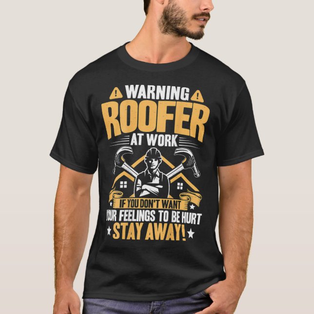 T-shirt Toit Au Toit De Travail (Devant)