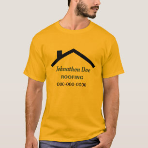 T-shirt Toit de maison personnalisé