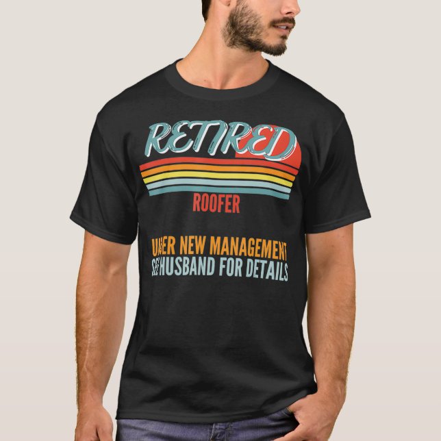 T-shirt Toit Retraité Sous Nouvelle Gestion Gif Retraite (Devant)