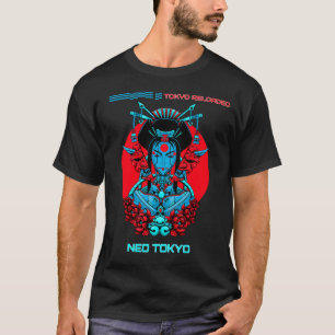 T-shirt Tokyo rechargé – Samouraï Geisha Cyberpunk Japon