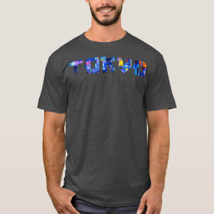 T-shirt Tokyo Shinjuku Street Panneaux esthétiques Japon T