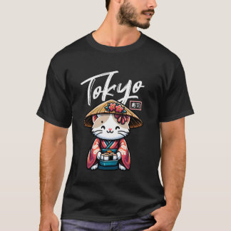T-shirt Tokyo Sushi Japanese Stuff Harajuku Kitten Kawaii 