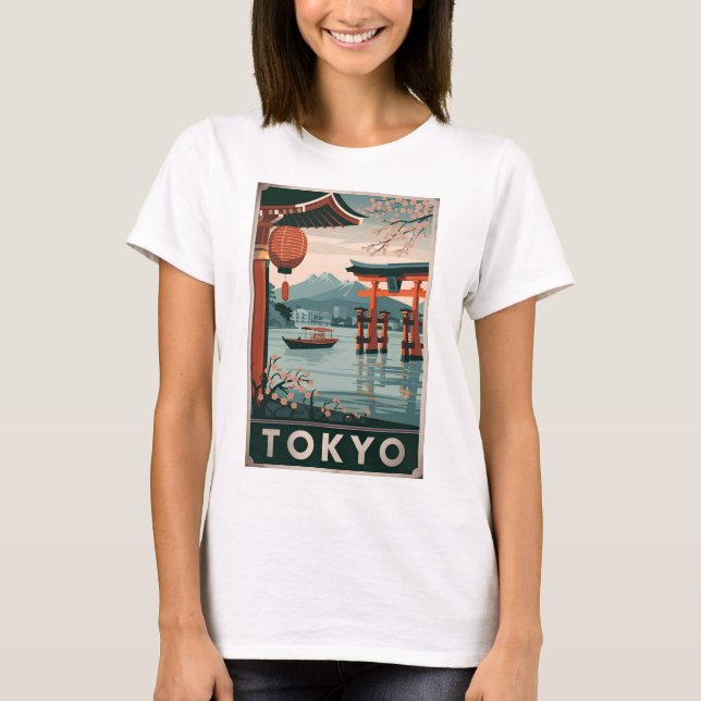 T-shirt Tokyo vintage (Devant)