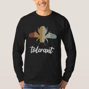 T-shirt Tolérance à l'abeille rétro