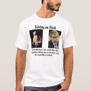 T-shirt Tolstoy, bush_points, guerre d'autre part est…