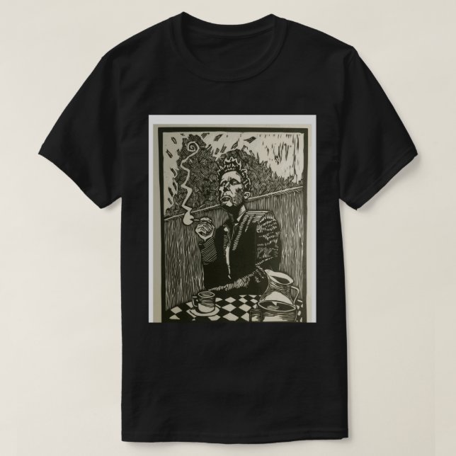 T-shirt Tom attend de fumer une image de cigare (Design devant)