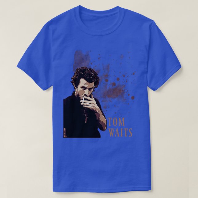 T-shirt Tom attend vintage Brown (Design devant)