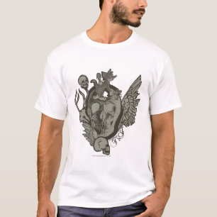 T-shirt Tom et crâne de Jerry