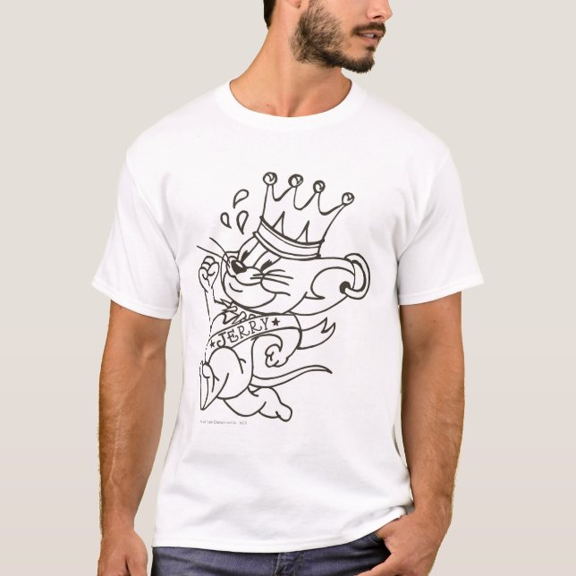 T-shirt Tom et Jerry King Jerry (Devant)