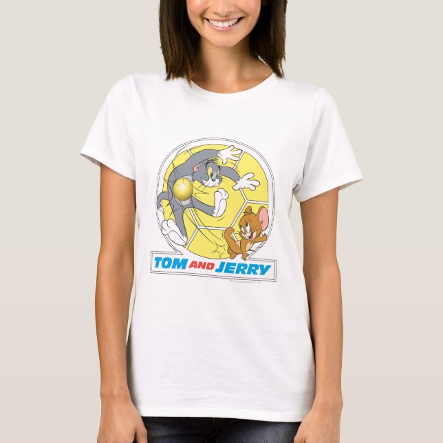 T-shirt Tom et Jerry Soccer (Football) 8 (Devant)