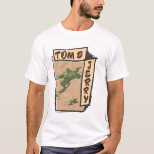 T-shirt Tom et Jerry sur un canapé tan