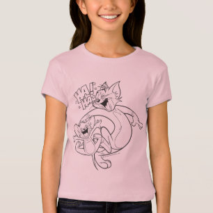 T-shirt Tom Et Jerry Tom Et Jerry Rient