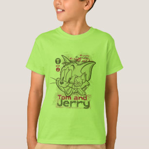 T-shirt Tom et rose et vert de Jerry