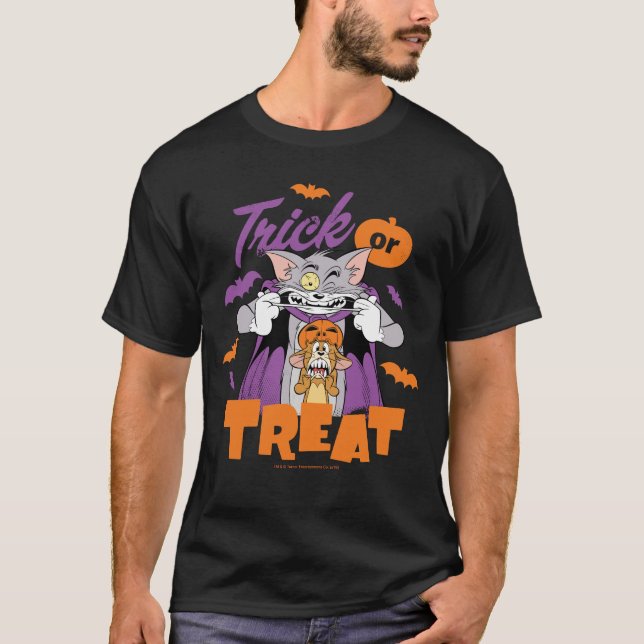 T-shirt Tom & Jerry | Tricoter ou traiter (Devant)