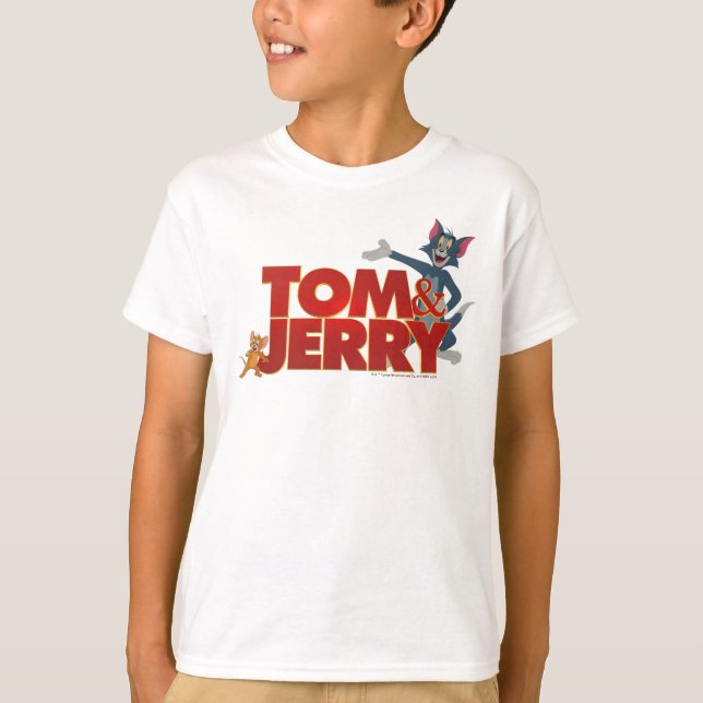 T-shirt Tom & Jerry With Movie Logo (Devant)