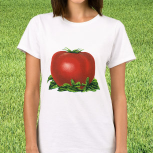 T-shirt Tomate rouge vintage, légumes et fruits
