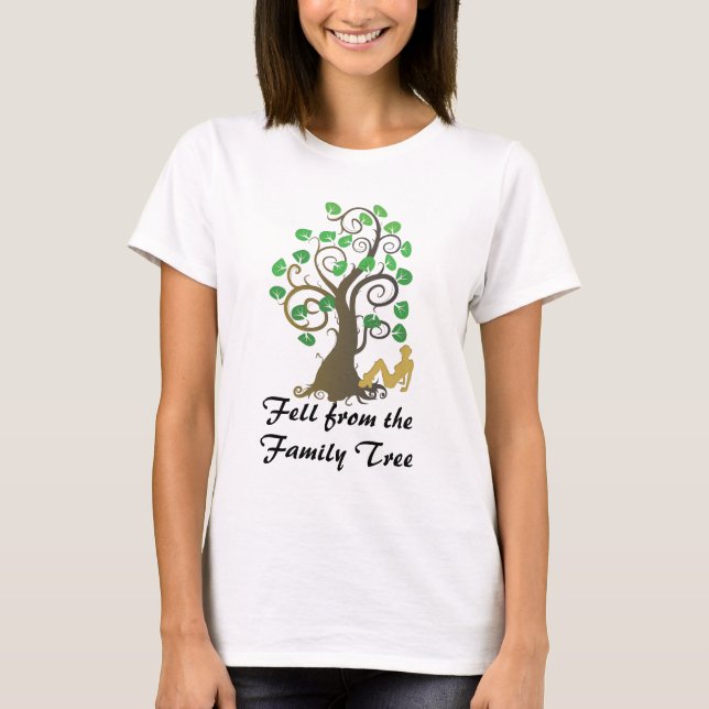 T-shirt Tombé de l'arbre généalogique (Devant)