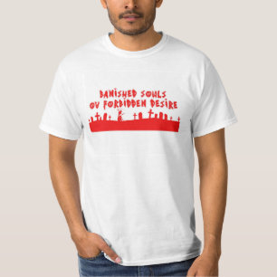 T-shirt Tombe rouge de BSOFD sur les âmes blanches