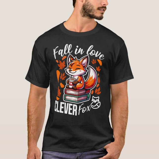 T-shirt Tomber amoureux du renard intelligent (Devant)