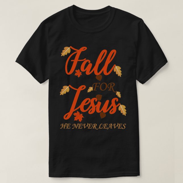T-shirt Tomber pour Jésus (Design devant)