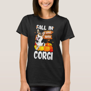T-shirt Tombez Amoureux Du Chien Corgi Sur Halloween Citro
