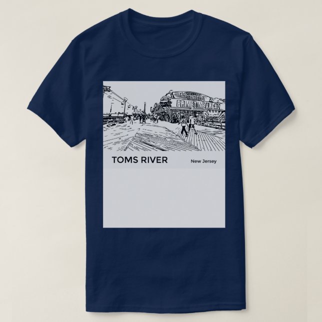 T-shirt Toms River New Jersey (Design devant)