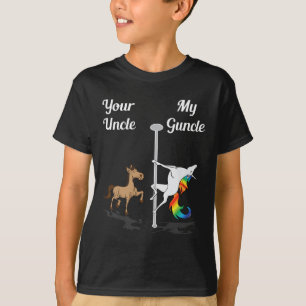T-shirt Ton oncle Mon oncle Toi Moi Danser Unicorne Rainbo