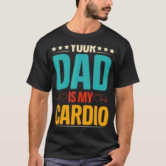 T-shirt Ton Père Est Mon Cardio Romantique Couple Pour Ell (Devant)