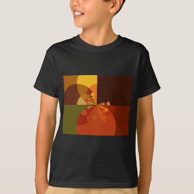 T-shirt Tonalité Terre Art couleur Abstrait Design d'impre (Devant)