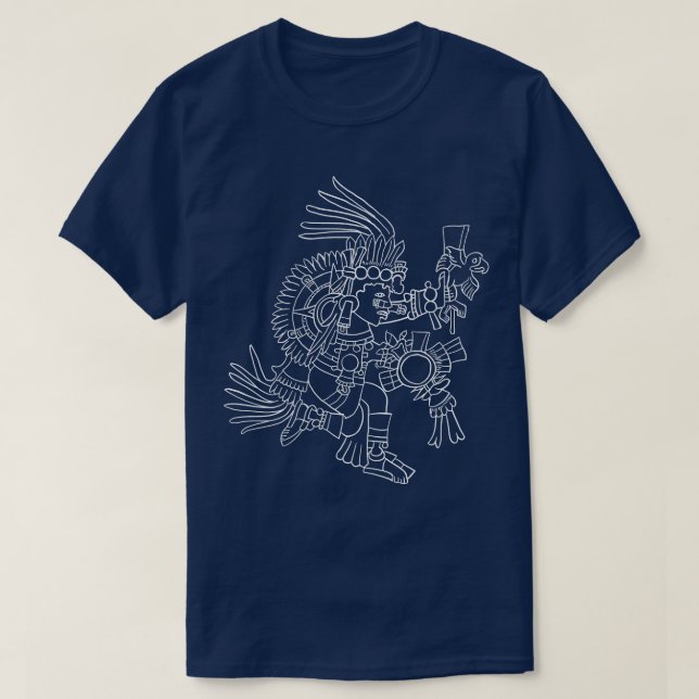 T-shirt Tonatiuh Aztec divinité solaire 2 (Design devant)
