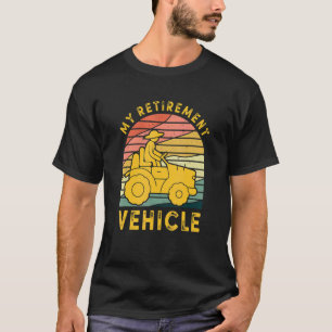 T-shirt Tondeuse à gazon pour homme, véhicule de retraite