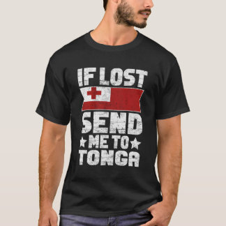 T-shirt Tongan Si Perdu M'Envoyez Aux Tonga