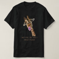 Tongue de Girafe dehors et lavabo jouant - Sourire
