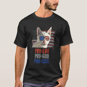 T-shirt Tonkinese Chat Anti-avortement Pro God Pro Chats a