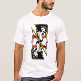 T-shirt Tonnerre fille avec cornes