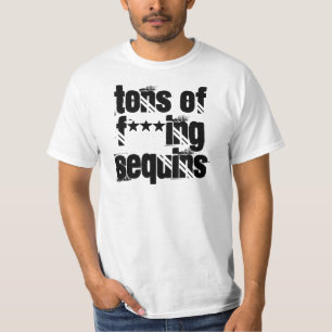 T-shirt Tonnes de paillettes d'ing de *** de F