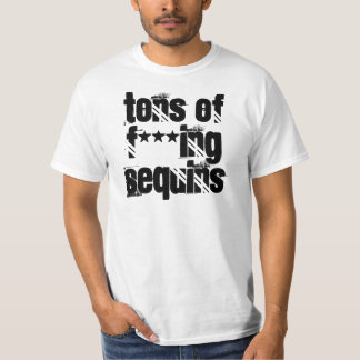 T-shirt Tonnes de paillettes d'ing de *** de F