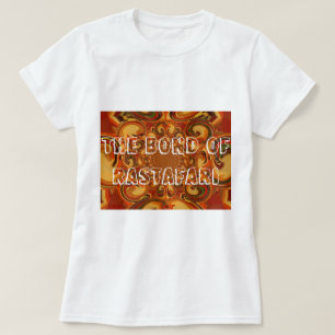 T-shirt Tons Abstraits orange, marron et vert