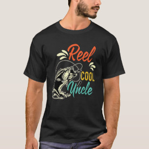 T-shirt Tonton Drôle De Pêcheur De Bass Mignon Homme